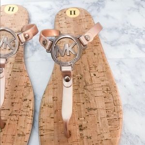 Michael Kors- Rose Gold sandals / flip flops